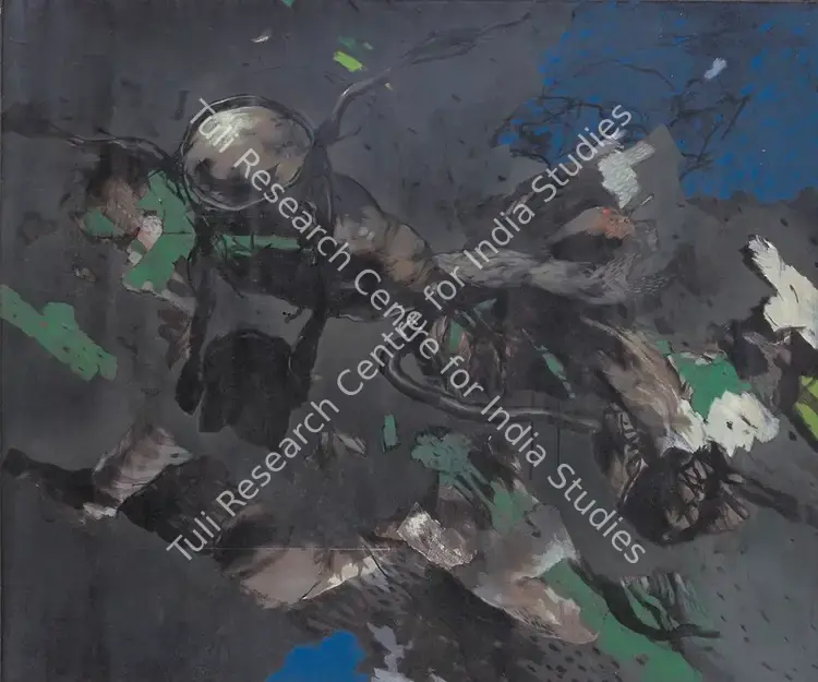 Aich, Samir (Artist). The Motor Bike Series. Oil & acrylic on canvas, 1994 | Painting | FineArts | 00599774
