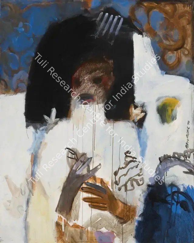 Mazumdar, Chittrovanu (Artist). Untitled. Acrylic on canvas, 1994 | Painting | FineArts | 00355409