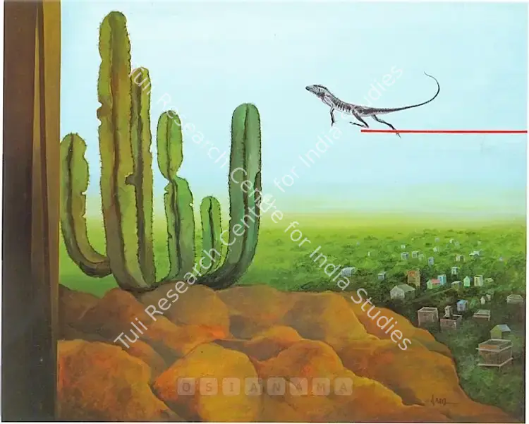 Sutar, Sudhanshu (Artist). Home Bound. Acrylic on canvas, 2005 | Painting | FineArts | 00575813