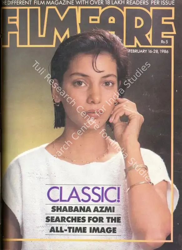 Nandy, Pritish (Editor). Filmfare - The Fortnightly Film Magazine. 35(4). Bombay: Pritish Nandy, c/o The Times of India, 16 February 1986 | Magazine | CinemaEducation | 00793791