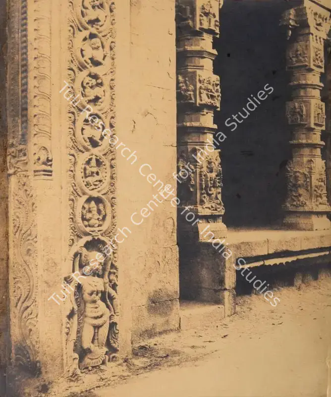 Tripe, Capt. Linnaeus (Photographer), Basement of a monolith in the Raya Gopuram. Madura, 1858 | Antiquarian Photograph | Photography | 00116038