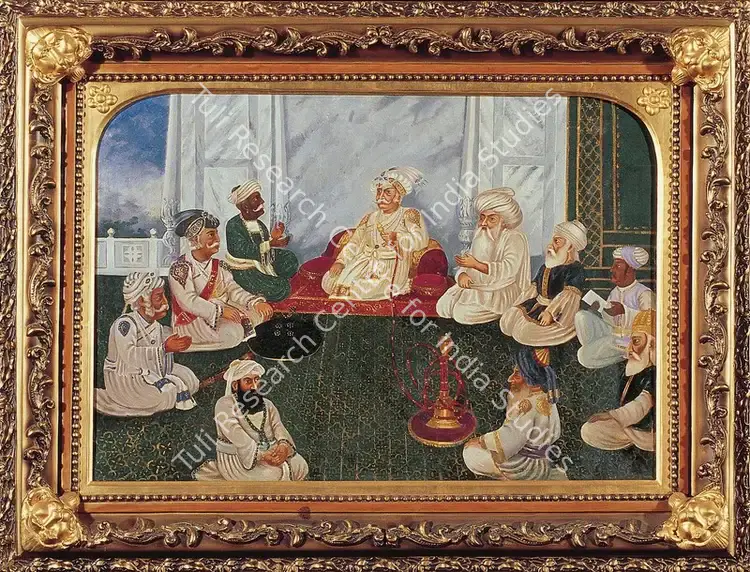 Anonymous (Artist). Akbar at Court. Oil on canvas, late 1910s | Painting | FineArts | 00599808