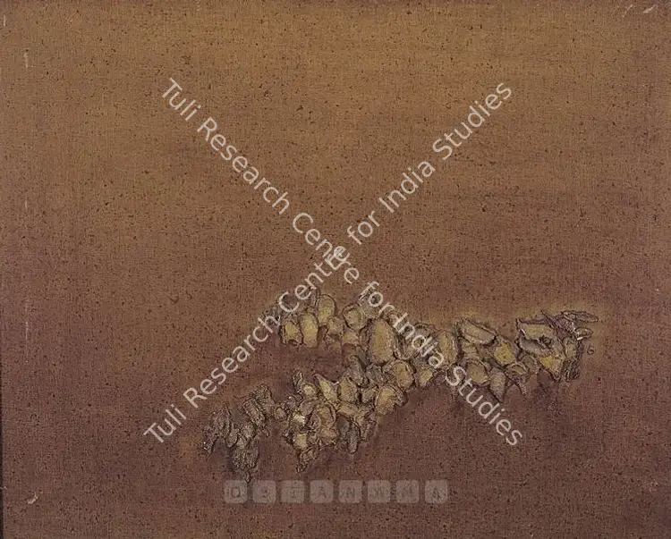 Qadri, Sohan (Artist). Soliloquy In Void. Oil and Encaustic on board, 1970 | Painting | FineArts | 00597817