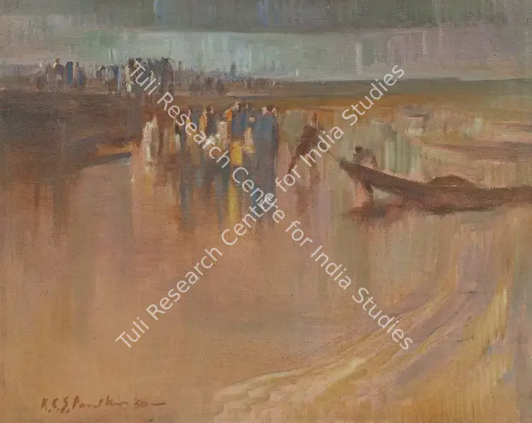 Paniker, K.C.S. (Artist). Untitled. Oil on canvas, 1950 | Painting | FineArts | 00646489