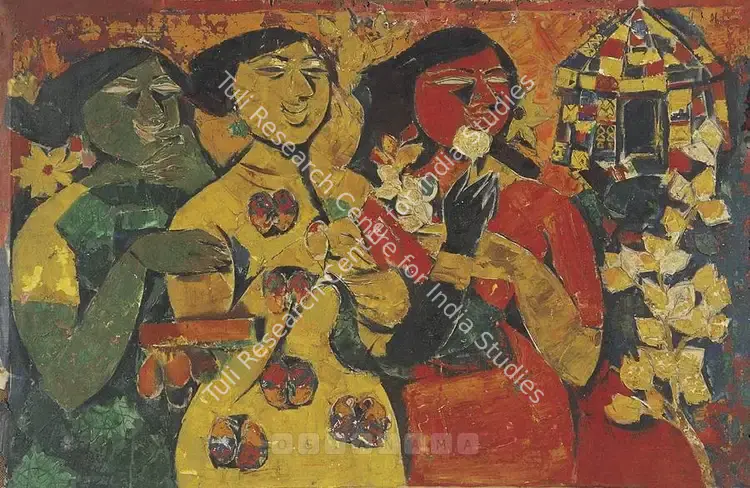 Alphonso (Artist). Three Sisters. Oil on canvas, mid 1970s | Painting  | 00881791