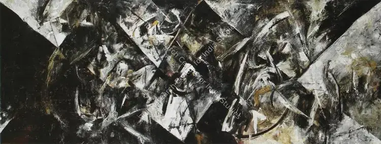 Shinde, Vijay (Artist). Untitled. Oil on canvas, 1994 | Painting  | 00880030