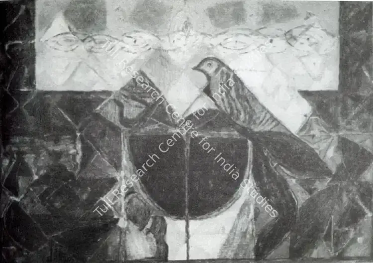 Douglas, C. (Artist). First There is a Mountain Then There is no Mountain Then There is. Oils, 1976 | Artrends, July 1976 - July 1977 | Painting | FineArts | 00551562