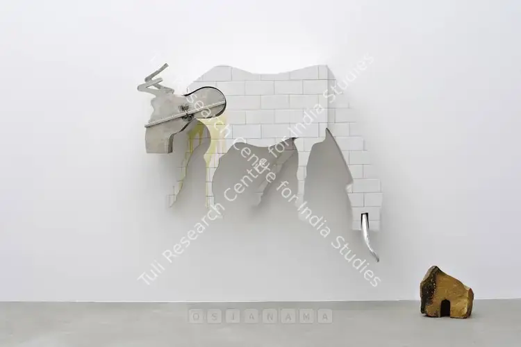Rajendran, Sumedh (Artist). More Dead Than Alive. Wood, steel, ceramic tiles, stone and artificial leather, 2008 | Sculpture | FineArts | 00755396