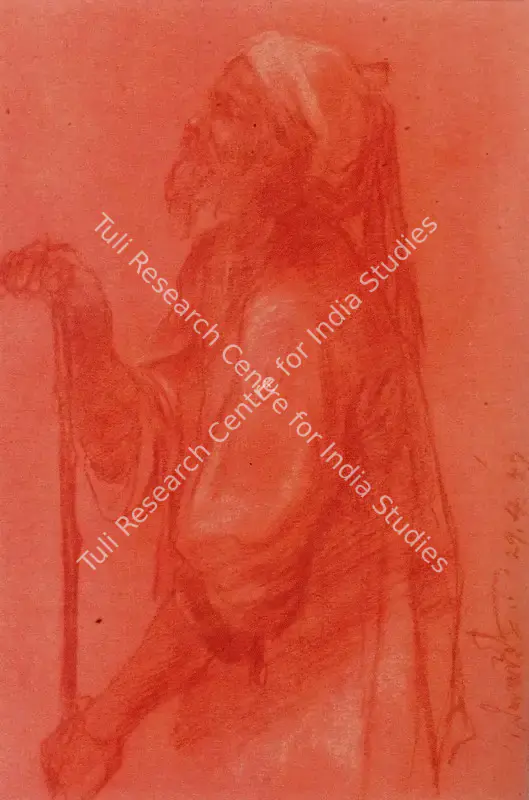 Pyne, Ganesh (Artist). Untitled. Watercolour and bodycolour on paper, 1957 | Painting  | 00876975