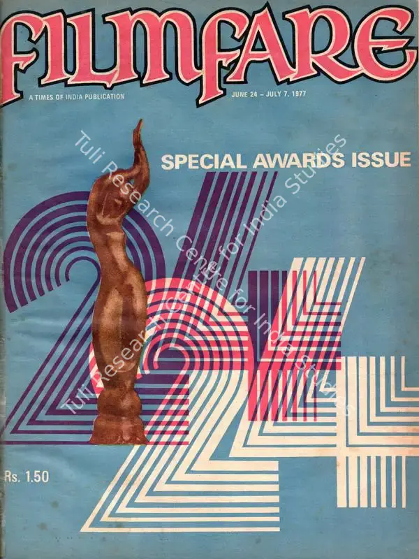 Karanjia, B.K. (Editor). Filmfare - The Fortnightly Film Magazine. 26(13). Bombay: S G Joshi, c/o The Times of India, 24 June 1977 | Magazine | CinemaEducation | 00793608