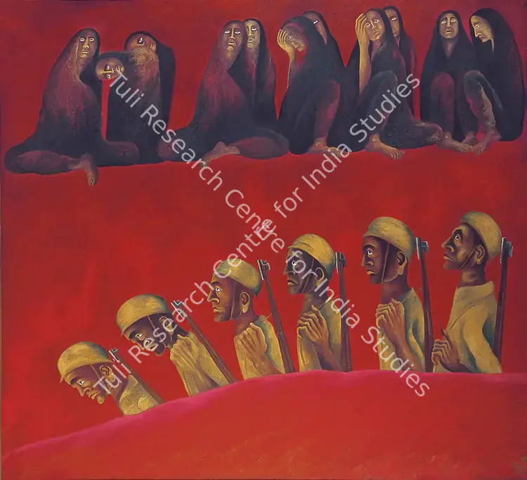 Caur, Arpana (Artist). Where Are All The Soldiers. Oil on canvas, 1984 | Painting  | 00879882