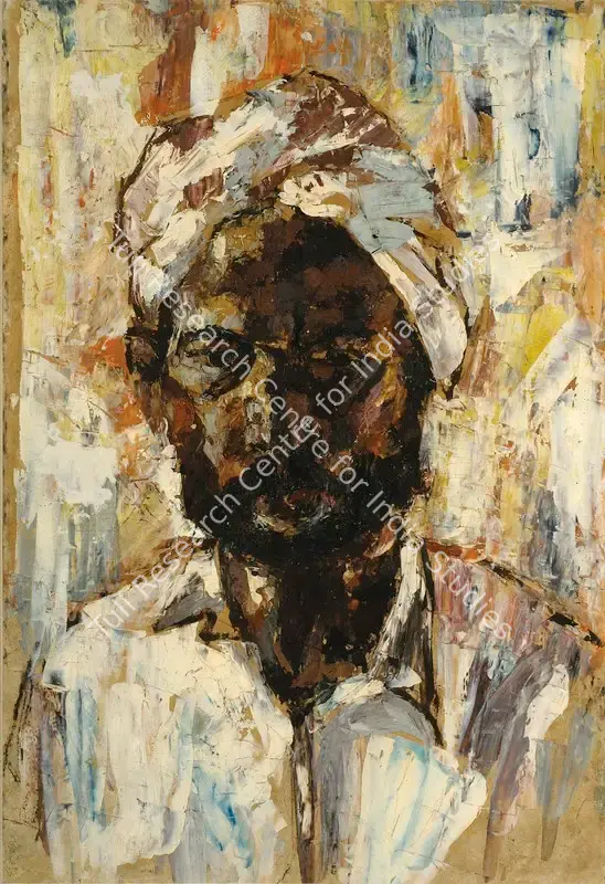 Naidu, Reddeppa (Artist). Portrait. Oil on paper, late 1950s | Painting | FineArts | 00574563