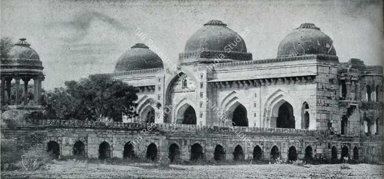 Unknown (Photographer). Moth-Ki-Masjid. 15th Century | Contemporary Photograph, Marg, January 1947 | ArcHeritage | 00512918