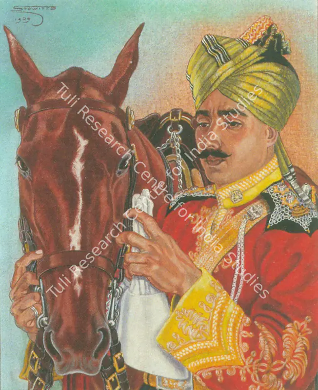 Stowitts, Hubert (Artist). Ammedyar Khan, Rampur Lancers. Tempera on canvas, 1929 | Painting  | 00877661