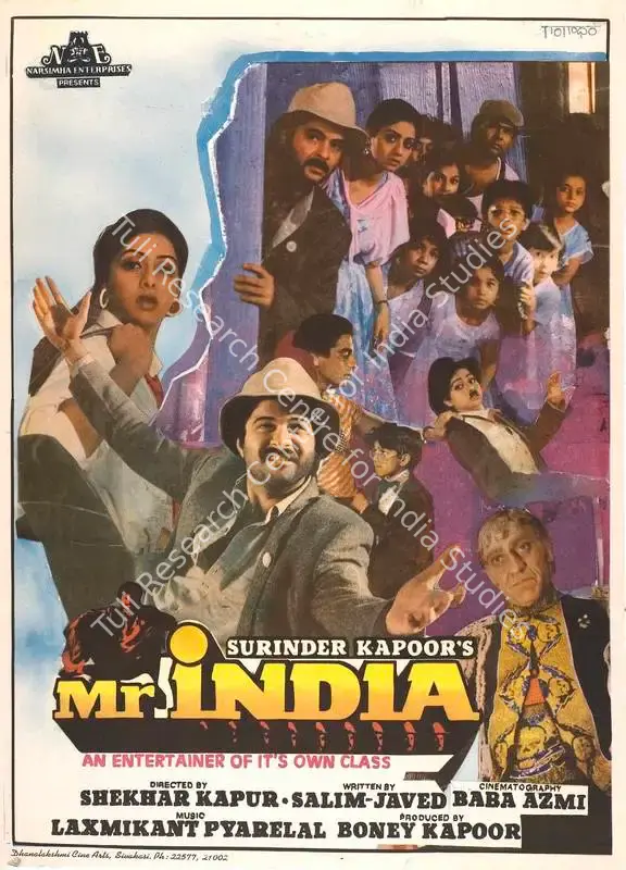 Kapoor, Boney (Producer), Mr India, 1987 | Full Sheet Poster | CinemaEducation | 00767393