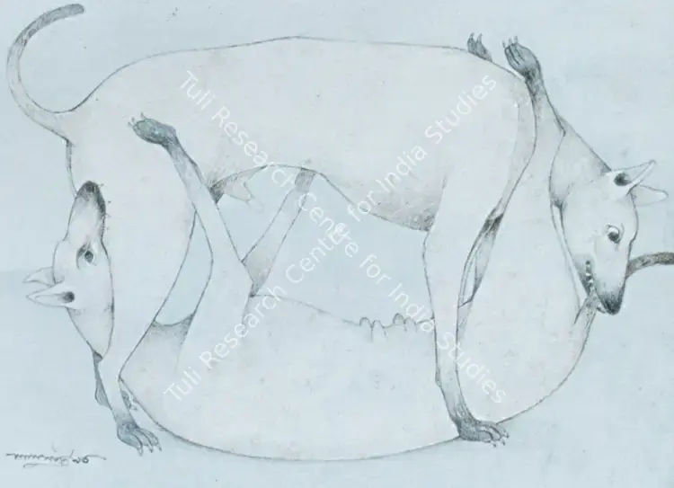 Maitra, Pradip (Artist). Impression. watercolour on paper, 1998 | Painting  | 00877860