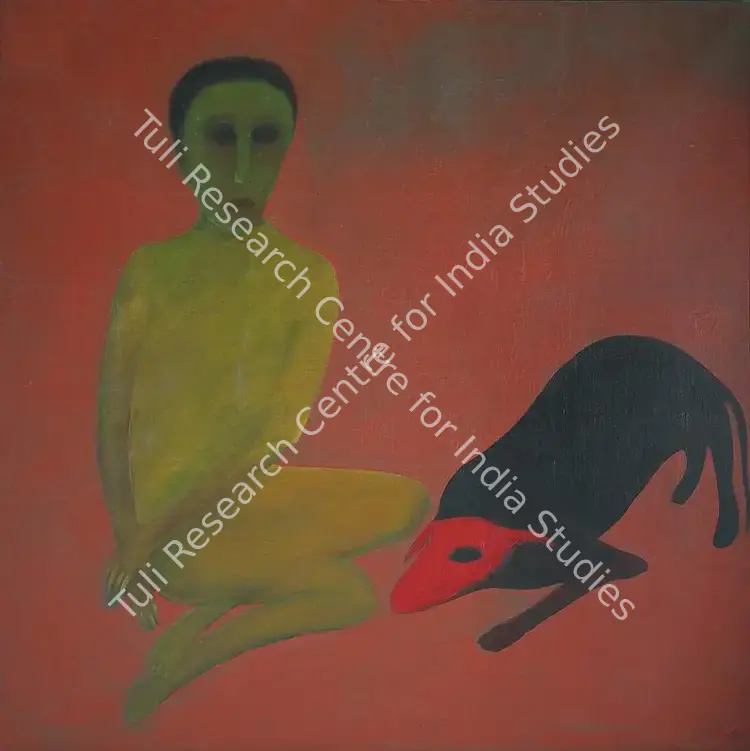 Pal, Gogi Saroj (Artist). Relationship. Oil on canvas, 1980 | Painting | FineArts | 00642115