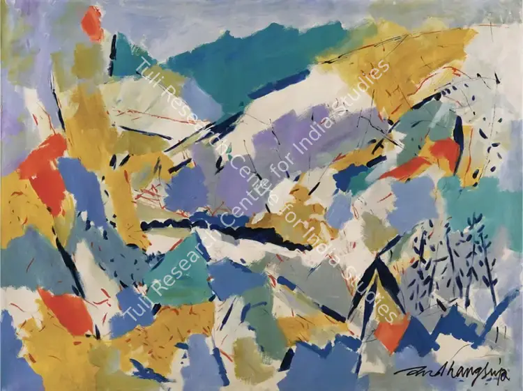Bandyopadhyay, Sudhangsu (Artist). Untitled. Acrylic on canvas, 2012 | Painting | FineArts | 00603582