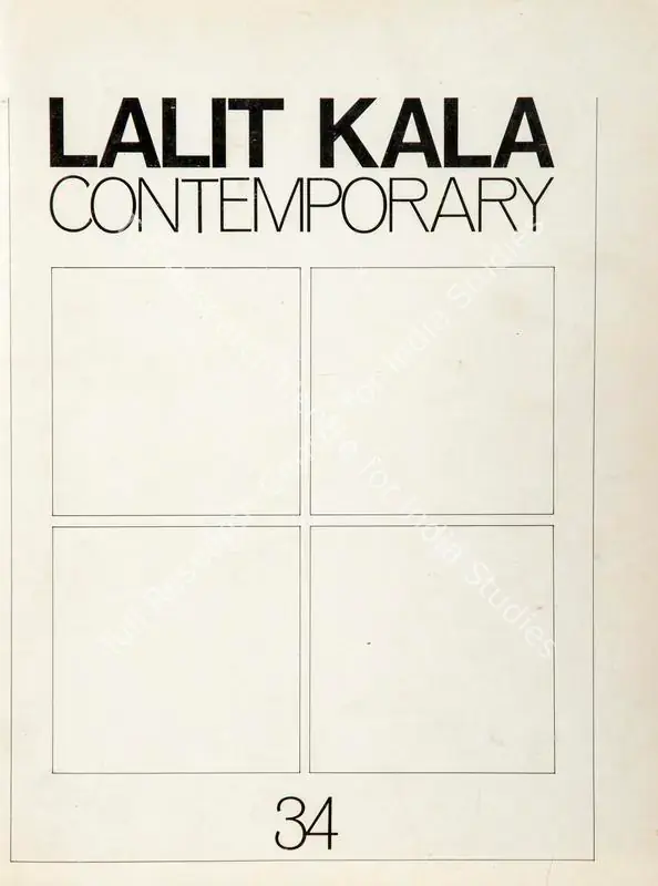 Datta, Santo (Essayist). Richard Bartholomew - The Critic who was a Movement. In <i>Lalit Kala Contemporary.</i> 34, pp. 31-35. New Delhi: Lalit Kala Akademi, January 1987 | Essay | FineArts | 00795892