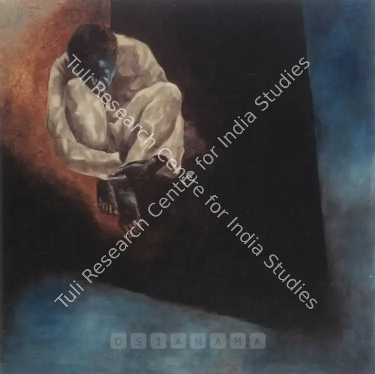 Arakkal, Yusuf (Artist). Man In Distress IV. Oil on canvas, 1991 | Painting | FineArts | 00598796