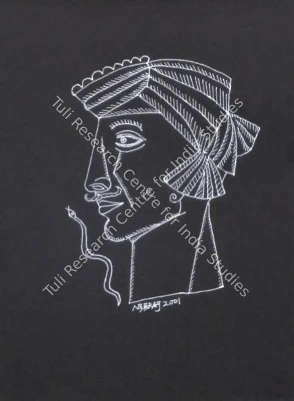 Goswami, Neeraj (Artist). Untitled. Ink on paper, 2001 | Drawing | FineArts | 0023535