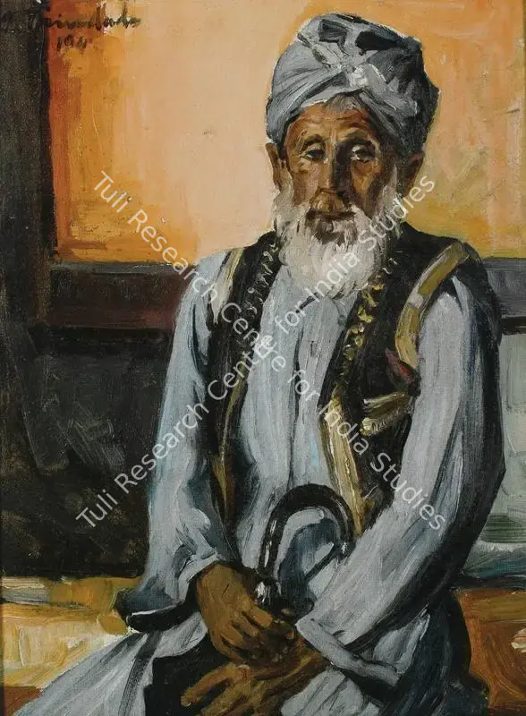 Trindade, Angela (Artist). The Old Dreamer. Oil on board, n.d. | Painting | FineArts | 00561789