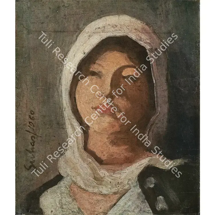 Roy, Suhas (Artist). Untitled. Oil on wood, 1960 | Painting | FineArts | 00353882