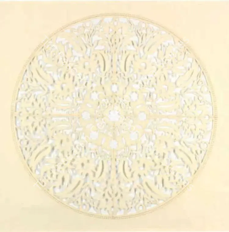 Agha, Anila Quayyun (Artist). All the Flowers are for me (White). Embroidery and encaustic on laser cut paper, 2015 | Graphic Art | FineArts | 00642317