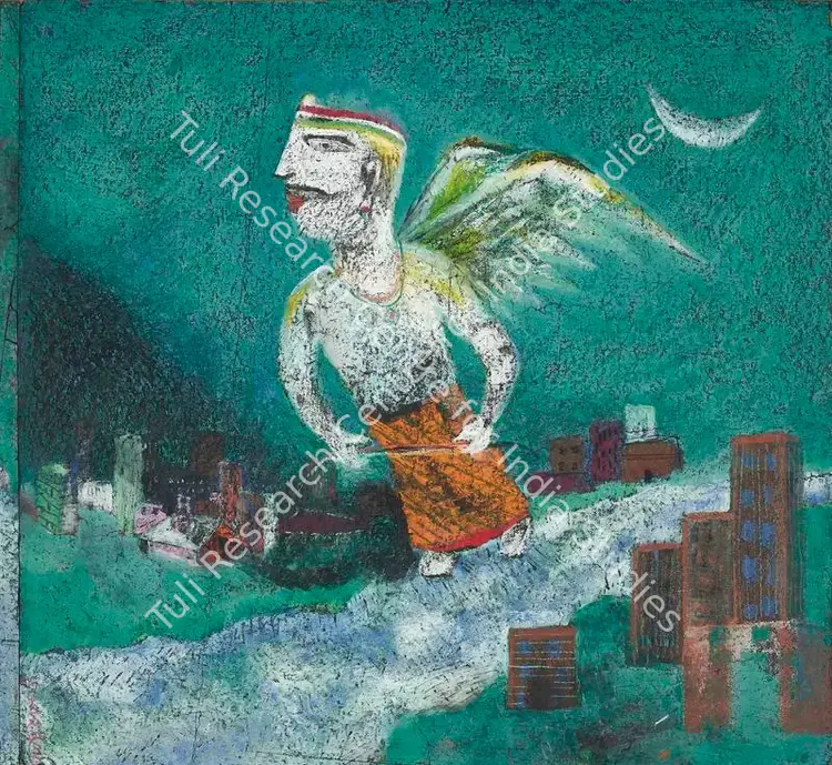 Dutta, Manoj (Artist). Untitled. Pastel on paper, n.d. | Painting | FineArts | 00417489
