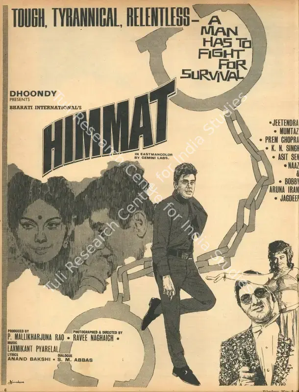Rao, P.Mallikharjuna (Producer), Himmat, 1970 | Advertisement, Filmfare, 08 May 1970 | CinemaEducation | 00791430