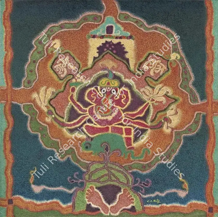 Mistry, C.D. (Artist). Shri Ganesh. Oil on canvas, 1976 | Painting | FineArts | 00354780