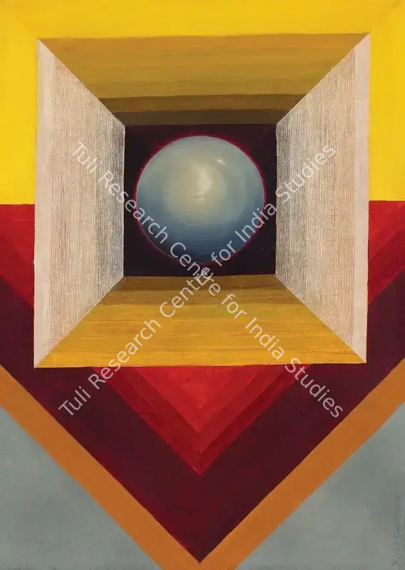 Gundigara, Kishor (Artist). Bindu. Oil on canvas laid on board, n.d. | Painting | FineArts | 00362332