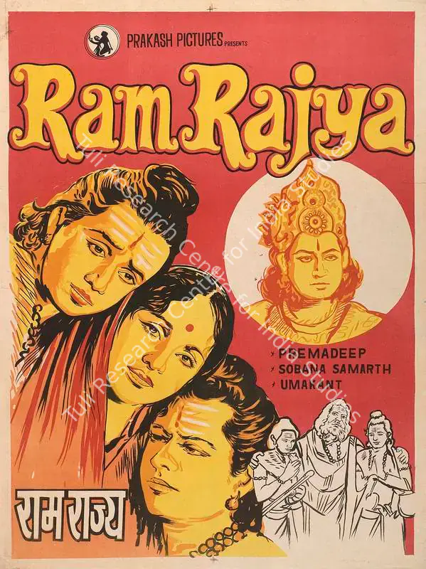 Bhatt, Vijay (Director), Ram Rajya, 1943 | Full Sheet Poster | CinemaEducation | 00770500