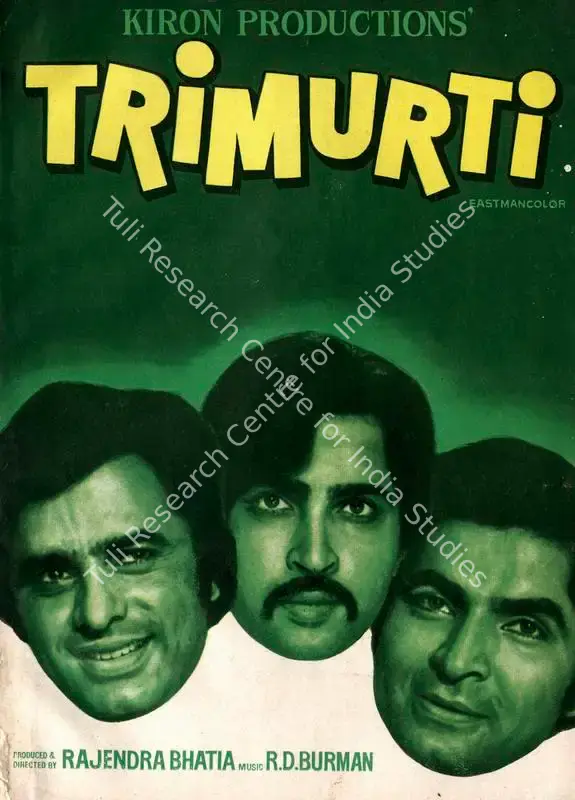 Bhatia, Rajendra (Producer), Trimurti, 1974 | Song-Synopsis Booklet | CinemaEducation | 00780801