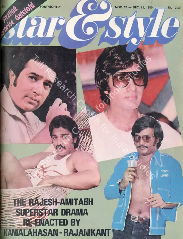 Ewing, Gulshan (Editor), Adelaide Chand and A.T. Jayanthi (Sub-Editor). Star & Style - A Film Fortnightly. 29(24). Bombay: J.C. Jain, 11 December 1980 | Magazine | CinemaEducation | 00808750