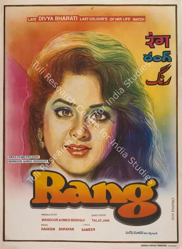 Siddique, Mansoor Ahmed (Producer), Rang, 1993 | Full Sheet Poster | CinemaEducation | 00767914