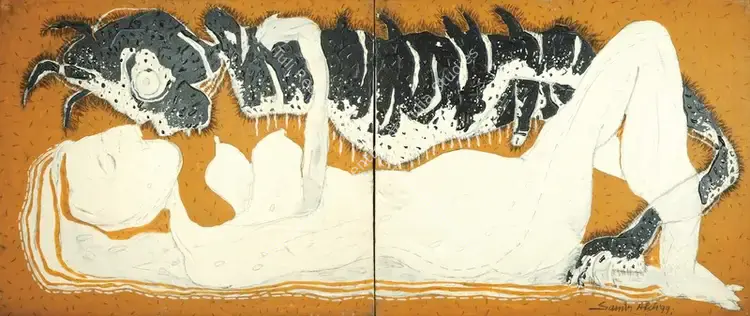 Aich, Samir (Artist). Untitled. Acrylic on canvas, 1999 | Painting | FineArts | 00646825