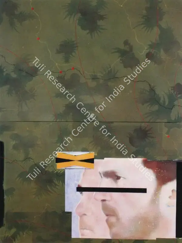 Komu, Riyas (Artist). Who's Sorry Now?. Oil, Acrylic and marble grain on canvas, 2002 | Painting | FineArts | 00599347