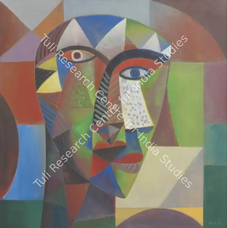 Gupta, Rakesh Kumar (Artist). Head II. Acrylic on canvas, 2016 | Painting | FineArts | 00603263
