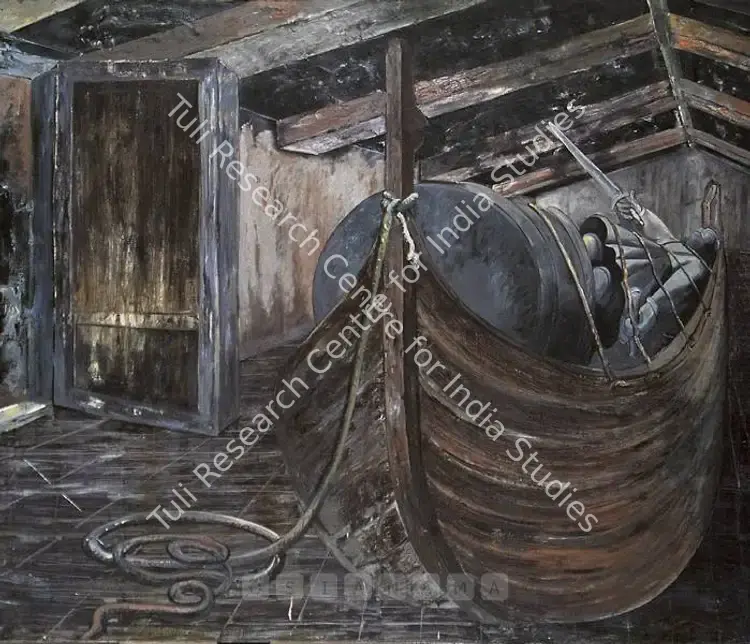 Natesan, Shibu (Artist). Futility Of Device I. Oil on canvas, 1995 | Painting | FineArts | 00600223