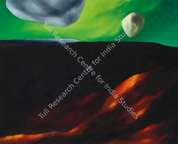 Singh, Paramjit (Artist). Untitled. Oil on canvas, 1972 | Painting | FineArts | 00340519