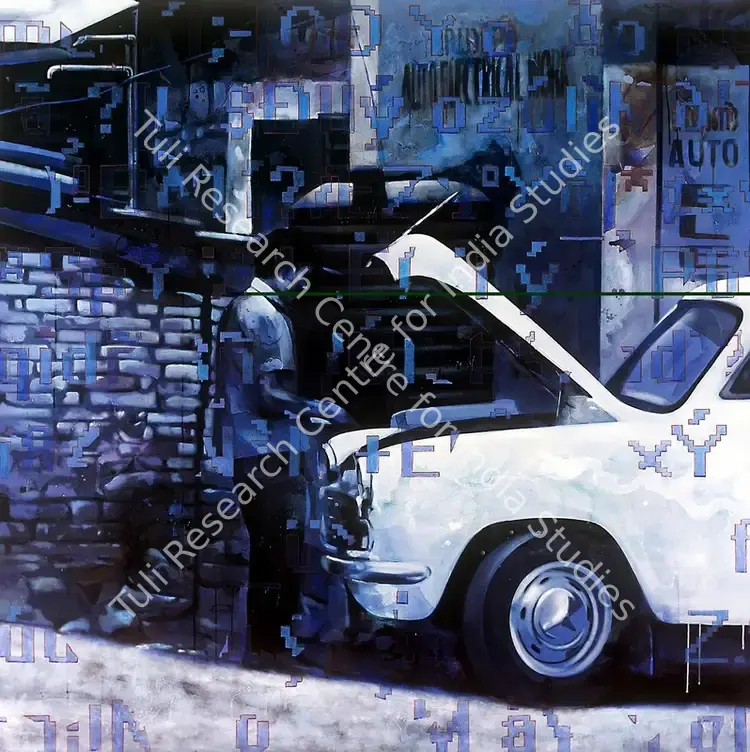 Parmar, Maganlal (Artist). Archeology-Kerala-1. Acrylic on canvas, 2007 | Painting | FineArts | 00330882