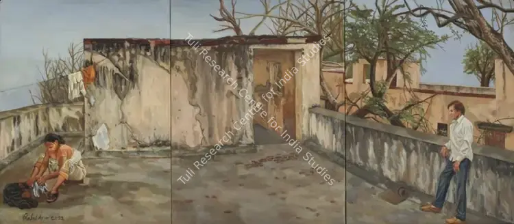 Arya, Rahul (Artist). Untitled. Oil on canvas, 2022 | Painting | EconomicsArt | 00870269