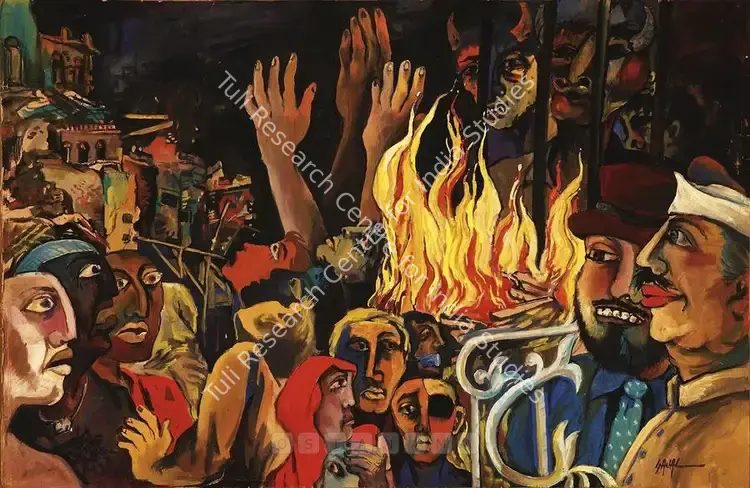 Roy, Sajal (Artist). Untitled. Gouache on paper, early 1970s | Painting | FineArts | 00562793