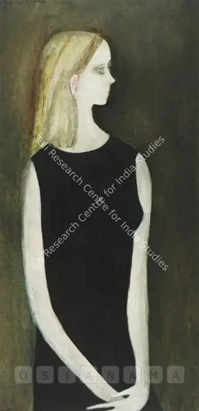 Menon, Anjolie Ela (Artist). Untitled. Oil on board, 1971 | Painting  | 00880083