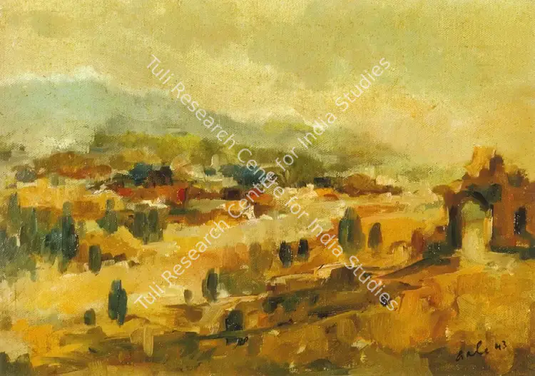 Gade, H.A. (Artist). Untitled. Oil on canvas, 1943 | Painting | FineArts | 00574970