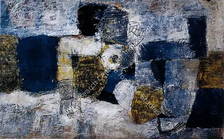 Suzairaj, M.X. (Artist). Resting. Oil on board, 1965 | Painting | FineArts | 00371711