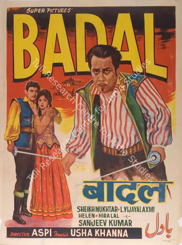 Irani, Aspi (Producer), Badal, 1966 | Full Sheet Poster | CinemaEducation | 00766141