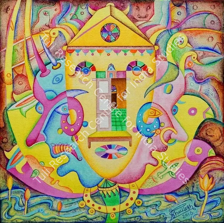 Patel, Shailesh (Artist). Inside of Outside. Acrylic on canvas, 2015 | Painting | FineArts | 00642433