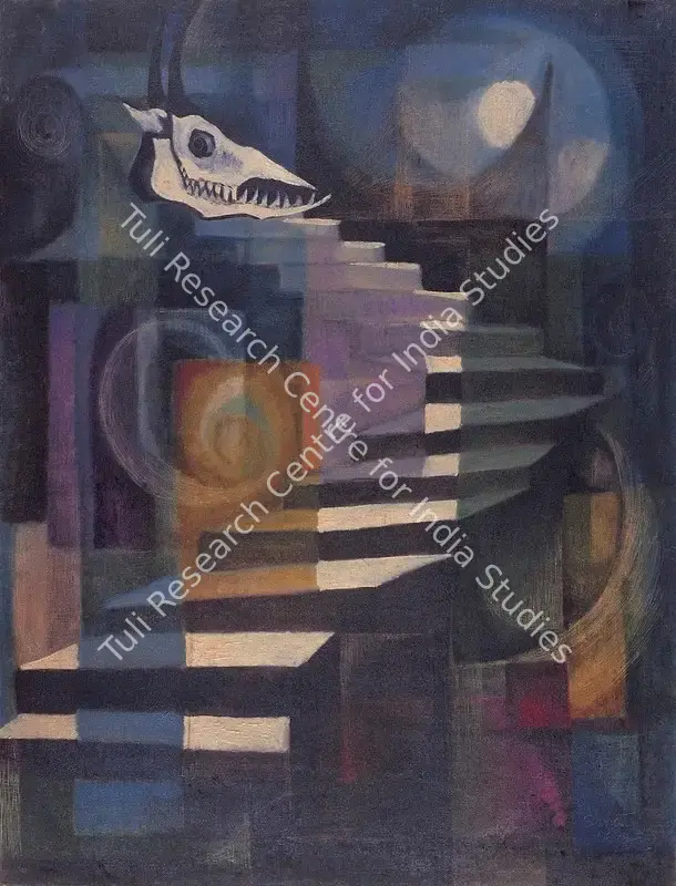 Kar, Sanat (Artist). Untitled. Oil on canvas, 1960 | Painting | FineArts | 00599819